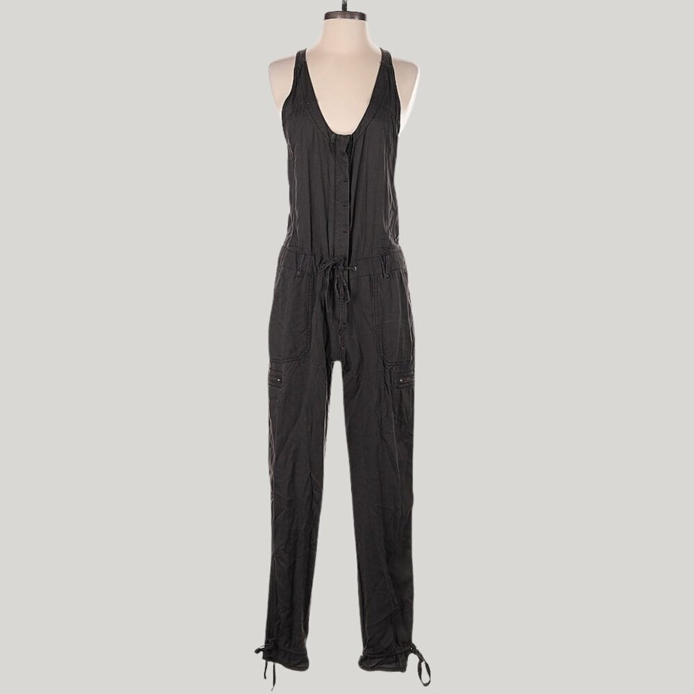 Free People Utilitarian Jumpsuit — Washed Black, Size 4 - Picture 5 of 8